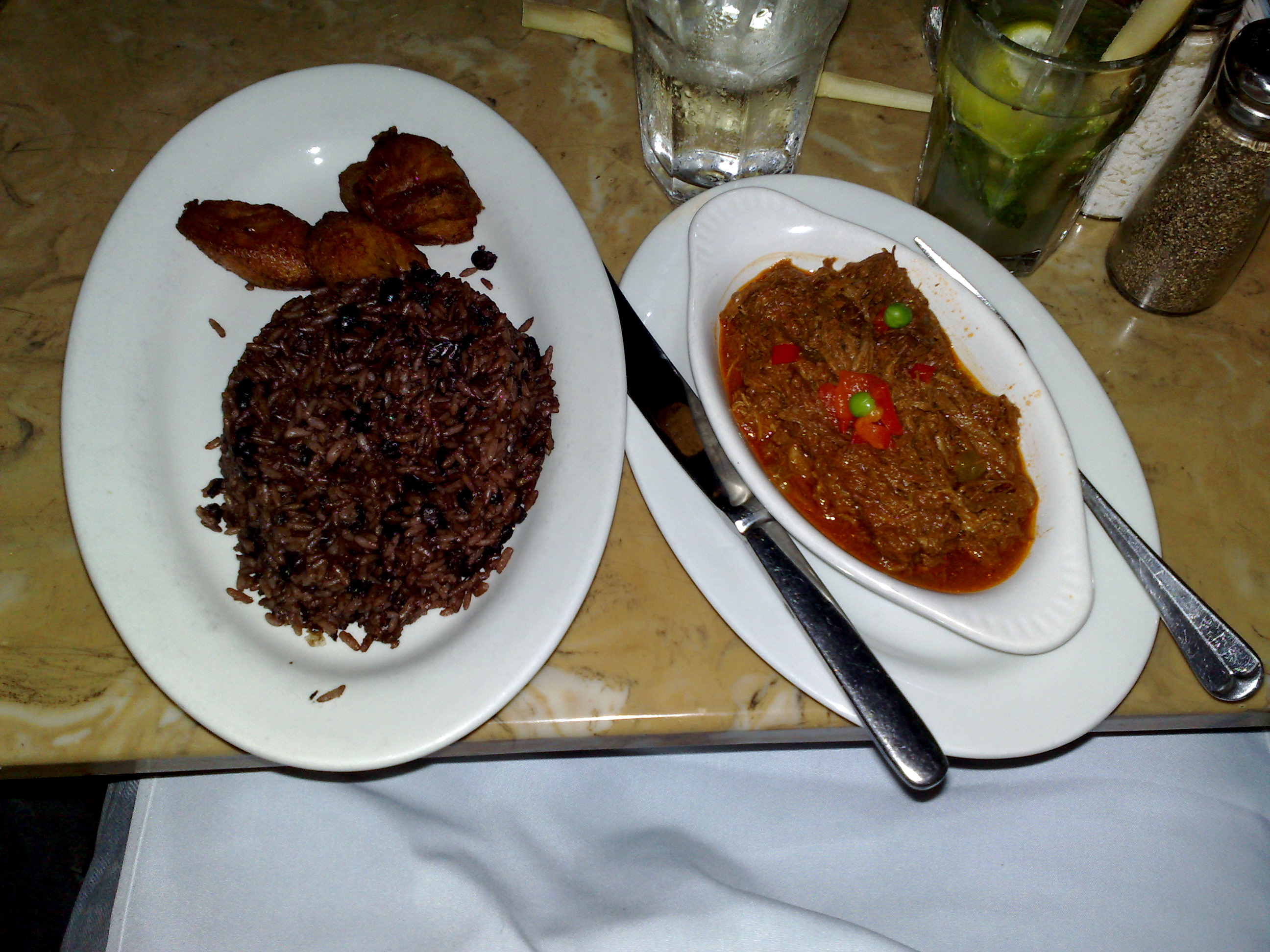 Fine dining plate - representative of modern Cuban paladar cuisine